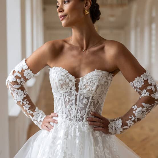 alinie-hochzeitskleid-tuell-ivory